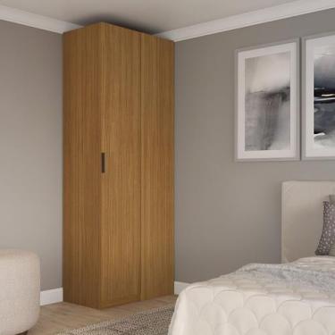 Imagem de Guarda Roupa de Canto Reto Modular Altezza Clean Belmax, Freijó