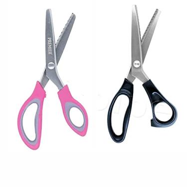 Imagem de Kit Tesoura De Picotar Zig Zag + Tesoura De Escalope Tecidos