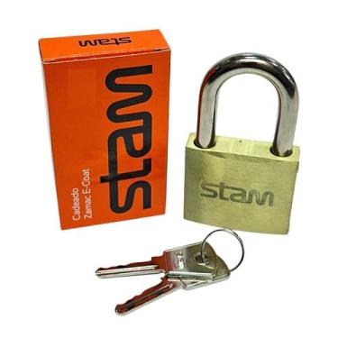 Imagem de Cadeado 25 mm Multiuso Com 2 Chaves Stam