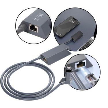 Imagem de Adaptador LAN Ethernet RJ45 para Starlink V2 Gen2 Cabo de Rede Plug - 