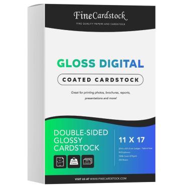 Imagem de Papel de cartolina S Impressão superfina em frente e verso brilhante