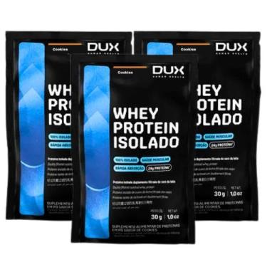 Imagem de 3x Sache Whey Protein Isolado Dux Cookies 30g, Cookies