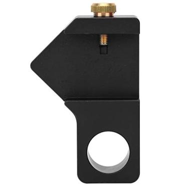 Imagem de Grcfumo Ajustador de posicionamento régua de madeira, locadora de rabiscos, bloco de fixação do limitador de propósito geral para medir e cortar madeira (Vermelho) (Preto)