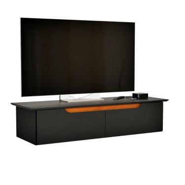 Imagem de Rack Aparador Suspenso Flow Com 2 Portas Basculante Preto