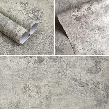 Imagem de burgeliy Protetor de vinil mármore cinza fosco modificação automática papel de parede estilo café 40,6 cm x 904,2 cm, impermeável, resistente ao calor, descascar e colar espesso, bancadas, armários