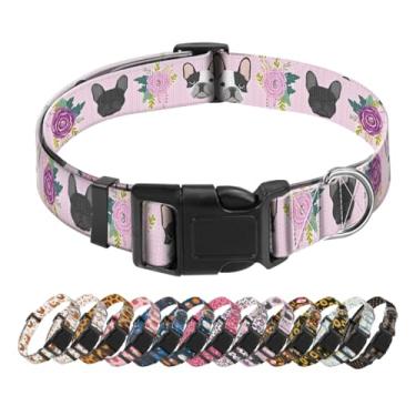 Imagem de SXboxing Coleira para cães, coleira fofa para cães pequenos, médios e grandes, coleiras macias personalizadas para animais de estimação com fivela de liberação rápida para caminhada, corrida, cães
