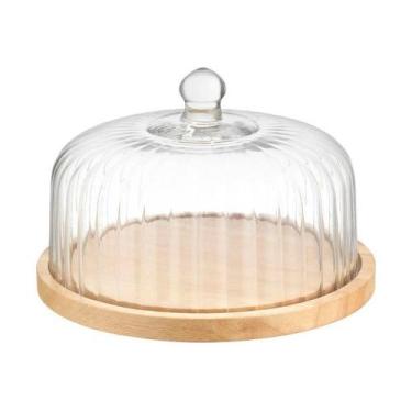 Imagem de Prato de Bolo Home Style Wood Risque 26 cm, INCOLOR