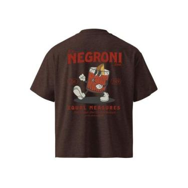 Imagem de Camiseta Oversized Larga Estilo Streetwear Algodão Negroni - NoBrand, 