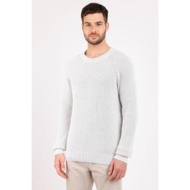 Imagem de Tricot Manga Longa Raglan Mixed Cinza Claro-Masculino