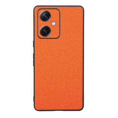 Imagem de Capas Compatível com Xiaomi Redmi Note 12,Design de padrão de tela,Pproteção completa de 360°,Pplástico macio,Proteção contra queda-Orange
