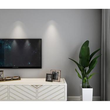 Imagem de Papel de parede autoadesivo de PVC de cor pura adesivos de parede à prova d'água quarto sala de estar escritório restaurante papel de parede luz de parede cinza lótus 40 * 500 cm
