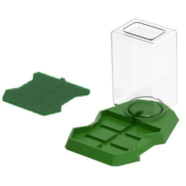 Imagem de Ｂｅｓｇａ Dispensador de água para Répteis, Bebedouro para Animais de Estimação, Prato de Alimentação, Tigela de Comida E água para Tartarugas, Garrafa Dispensa, Verde