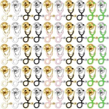 Imagem de Yaomiao Broche de estetoscópio para enfermeira e médico, alfinetes, estetoscópio, esmaltado, lapela, emblemas, para Natal, médico, enfermeira, estudantes de medicina, roupas, bolsas, mulheres, homens