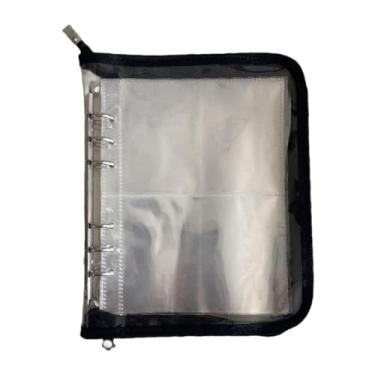 Imagem de simhoa Livro de armazenamento de joias, porta-cartões transparente de grande capacidade, álbum de joias, colar, brincos, organizador para pulseiras de cartão