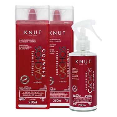 Imagem de Kit Knut Tratamento Cachos + Spray Cachos Definidos 200ml 3 Itens