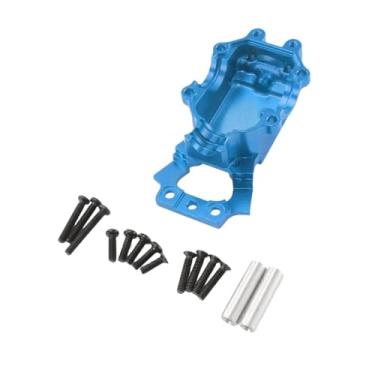 Imagem de Colaxi 1:14 RC Car Front Gearbox Inferior Tampa de Metal Peças de Reposição Modificadas DIY Caixa de Engrenagens para Modelos 14302 14209 Acessórios para, Azul