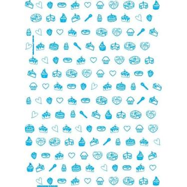 Imagem de Papel Manteiga Antigordura DOCES (AZUL) 29X18cm 500 UNIDADES