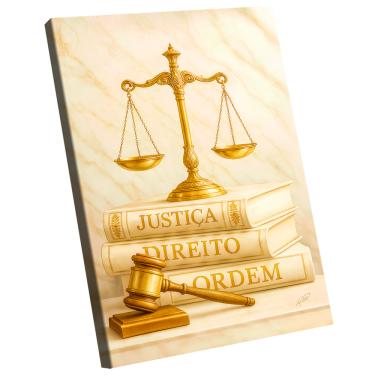 Imagem de Quadro Decorativo Justiça, Direito e Ordem