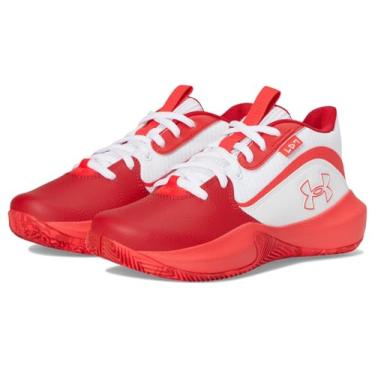 Imagem de Under Armour Tênis unissex infantil School Lockdown 7, (104) Branco/Vermelho/Vermelho Racer, 18