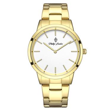 Imagem de Relógio Masculino Beckham Steel Golden White 40mm