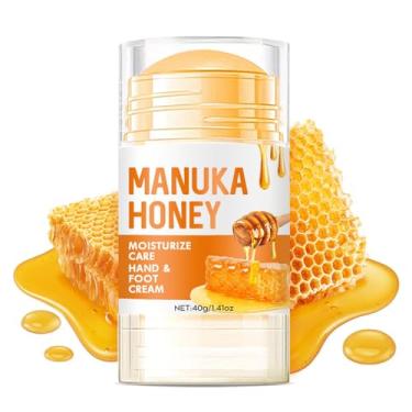 Imagem de Creme de ureia 60% – 40 g Manuka Honey Foot Cream Stick para pés secos e rachados, cotovelos, joelhos, calcanhares, mãos, hidrata e nutre os cuidados com os pés para suavizar e hidratar, remover a