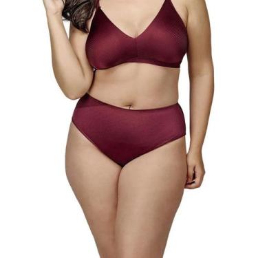 Imagem de Calcinha Calça Cavada Abrupt DeMillus 56095, Vinho barolo, GR