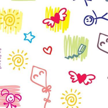 Imagem de Papel de Parede Adesivo Infantil Desenhos - 062 - Multimpressão
