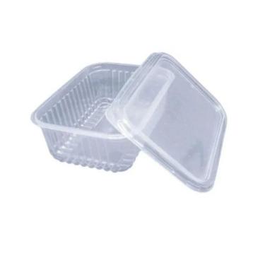 Imagem de Pote Retangular 350ml c/ Tampa 72un  Microondas Congelador - Mor, Nude