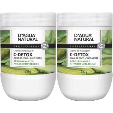 Imagem de 2UN Creme Massagem Detox Desintoxicante 650G D'agua Natural - D'Água N