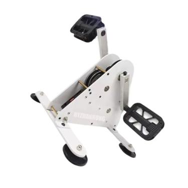 Imagem de HYZHANHONG Gerador de energia do pedal de emergência, 100W gerador de pedal portátil de geração de energia operada pelo pé, gerador de manivela USB duplo DC 1-35 V para camping