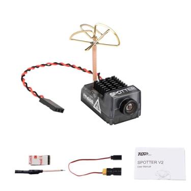 Imagem de RunCam Câmera e transmissor Spotter V2 FPV, câmera micro FPV AIO de 5,8 G, FOV de 170°, 700TVL, 40CH, 20-200MW, OSD, microfone integrado
