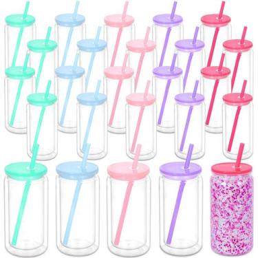 Imagem de Copo Snowglobe Maucircol Acrílico 480 ml, pacote com 25 acessórios