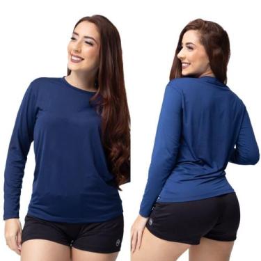 Imagem de Blusas Femininas Térmica Uv50+ Segunda Pele Proteção Solar - DMR ONLIN