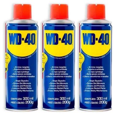 Imagem de Desengripante Spray Industrial 300 ML com 3 Unidades WD-40