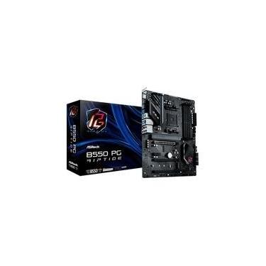 Imagem de Placa-Mãe ASRock Phantom Gaming B550 PG Riptide, AMD B550 , ATX, DDR4, Preto - 90-MXBGH