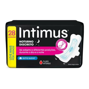 Imagem de Absorvente Intimus Noturno Discreto Com Abas 28 Unidades