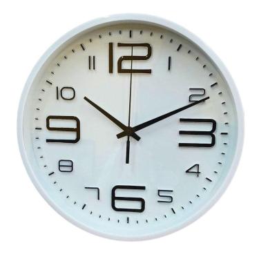 Imagem de Relógio de Parede 24x4cm N239571-1 Branco - Quanhe