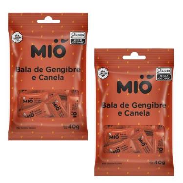 Imagem de Kit 2 Bala Gengibre e Canela Mió 40g