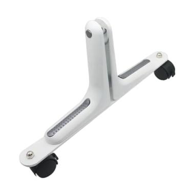 Imagem de ＫＬＫＣＭＳ Suporte de tela divisor de ambiente, base de tela de substituição, protetor de hotel resistente com rodas móveis, suprimentos, suporte divisor de, Branco