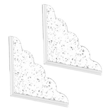 Imagem de 2 peças de protetor de água de chuveiro para banheira autoadesivo bloqueador de água de chuveiro protetor de borda de banheira de acrílico protetores de canto à prova d'água para lavatório de banheiro