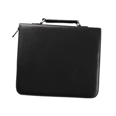 Imagem de OIIBWQ Bolsa porta-tesoura organizadora de ferramentas de salão suporte de suprimentos de barbeiro para cabeleireiros cabeleireiros bolsa leve para, Preto