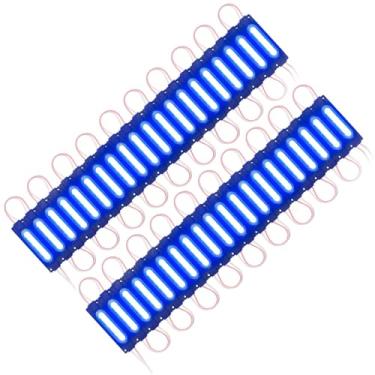 Imagem de Juren Módulo LED COB de 40 peças, 80-100 lm, cada módulo, luz decorativa à prova d'água para letreiros publicitários com fita adesiva traseira (azul)