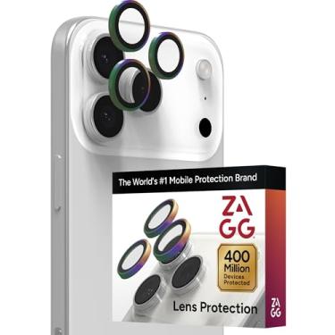 Imagem de ZAGG IS-GLEL AR E CameraRings-Apple-Basin/Zion/16PPM/15PPM-IRID Protetor de lente de câmera de telefone