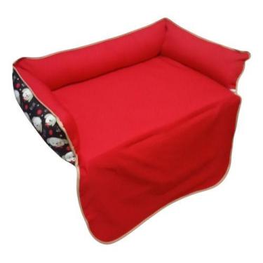 Imagem de Sofá Cama Pet Querido Médio 65x37cm Confortável Lavável 12kg - Gv Enxo