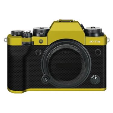 Imagem de Adesivo de capa de câmera X-T4 para FujiFilm X-T4 película protetora antiarranhões decoração XT4 (ouro fosco)