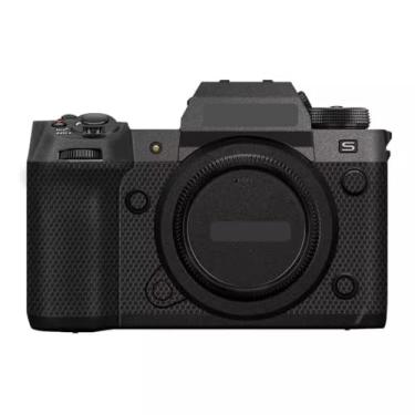 Imagem de XH2 X-H2 XH2S Adesivo protetor do corpo da câmera película decalque para FujiFilm X-H2 XH2S filme de vinil espelhado (cinza escuro + preto fosco)