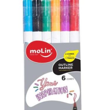 Imagem de Caneta metalica outline bolsa c6 cores - MOLIN, 3