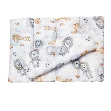 Imagem de Kit 15 Fralda Pano Bebê Macia Algodão Minasrey - Mundo dos Baixinhos, 