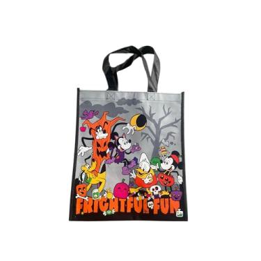 Imagem de Legacy Licensing Partners Mickey e Minnie Mouse, Pato Donald, Pluto e Pateta no Dia das Bruxas, Sacola Grande Reutilizável Colecionável