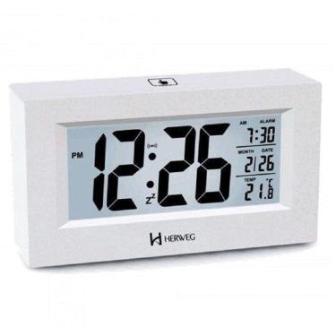 Imagem de Despertador Digital Sensor Led Temperatura Herweg 2972-21